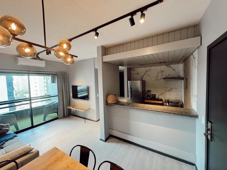 Kitchen or kitchenette, Living room