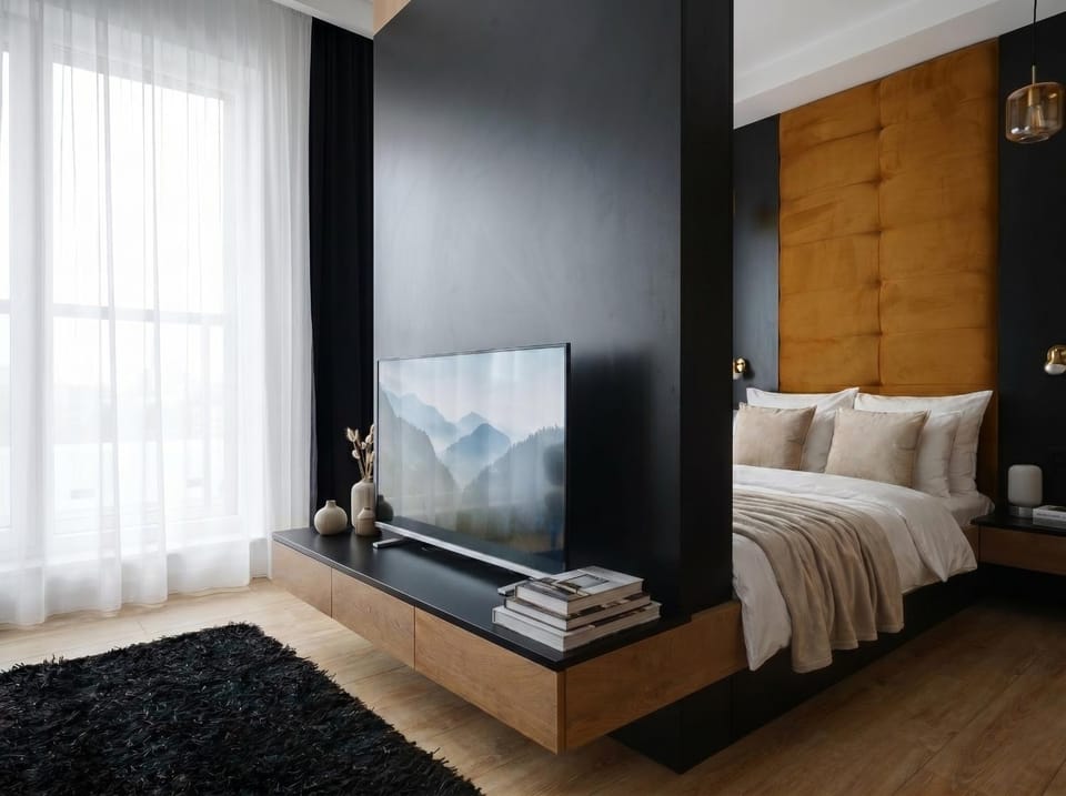 Communal lounge/ TV room, Bed, TV and multimedia, Photo of the whole room, Evening entertainment, Bedroom, towels