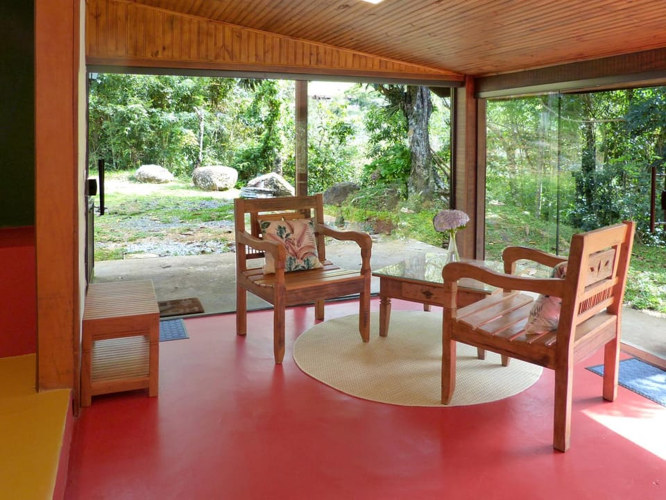Patio, Spring, Day, Garden, View (from property/room), Balcony/Terrace, Living room, Seating area, Dining area, Garden view