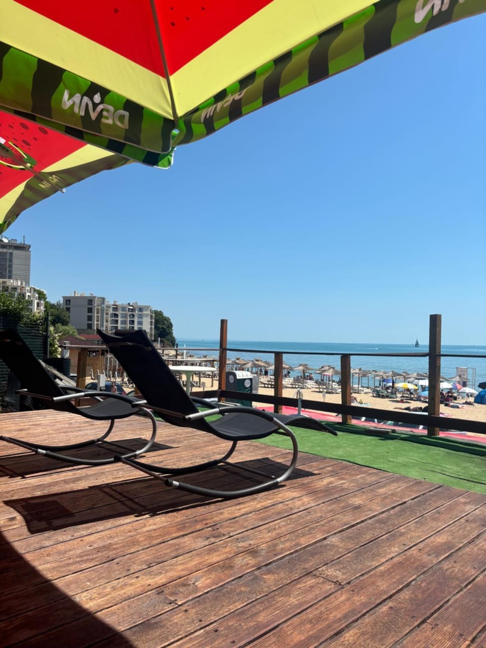Natural landscape, View (from property/room), Balcony/Terrace, Beach, Sea view, sunbed