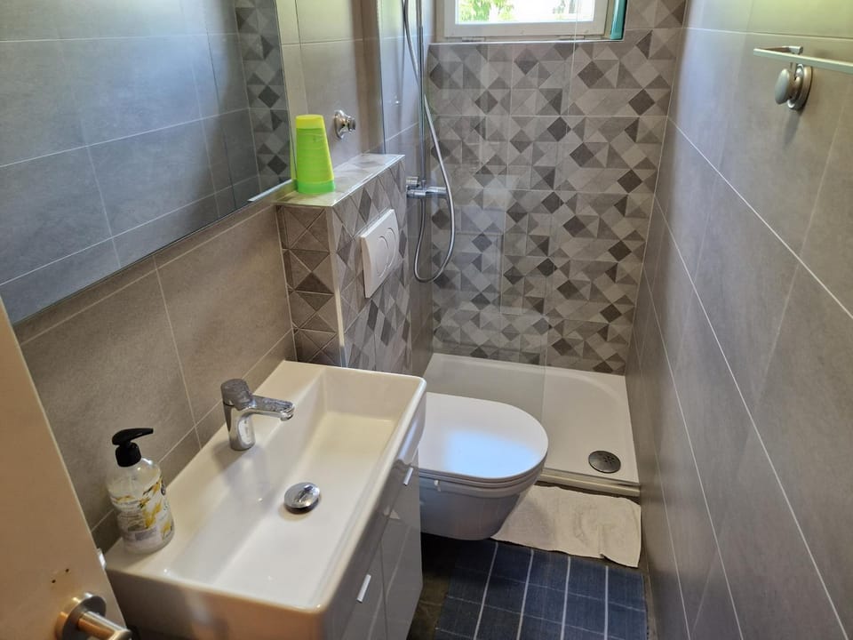 Shower, Toilet, Bathroom, towels