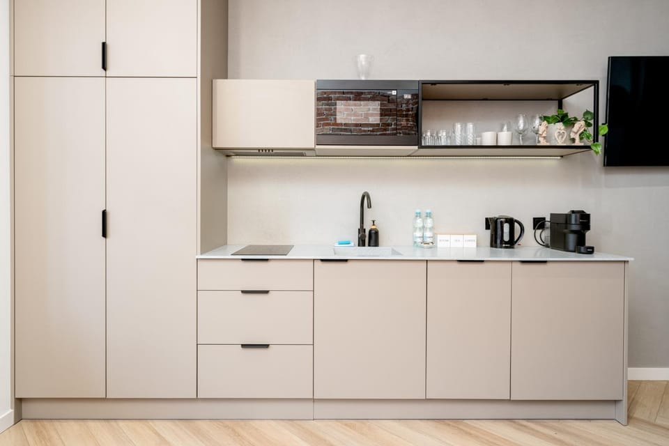 Kitchen or kitchenette, kitchen