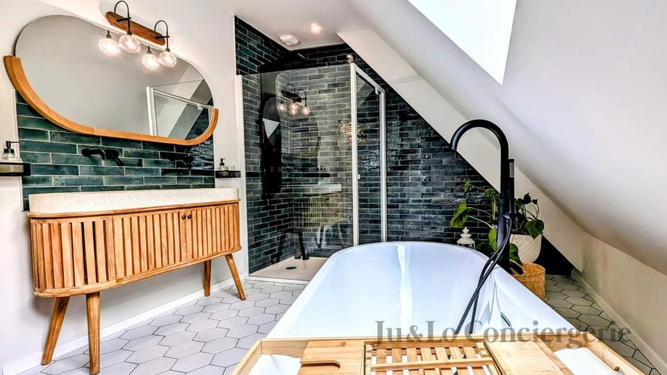 Villa Nature Salle de Sport Jacuzzi Villa in Brittany