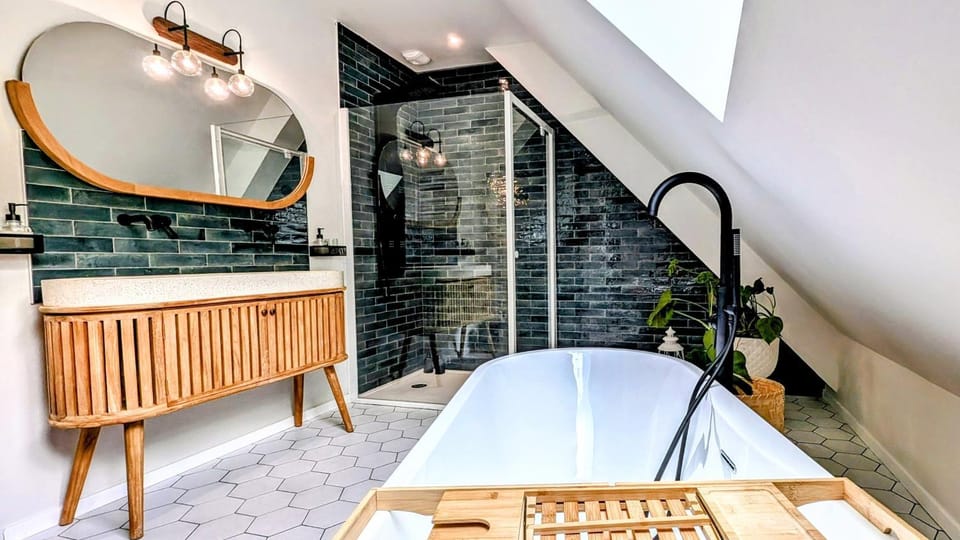Villa Nature Salle de Sport Jacuzzi Villa in Brittany