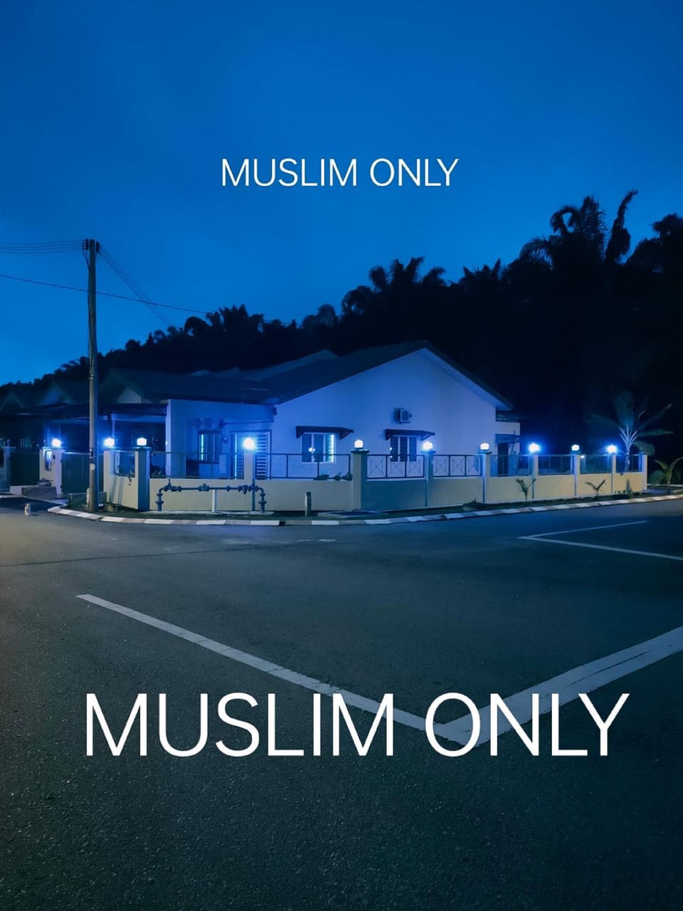 Night, Text overlay