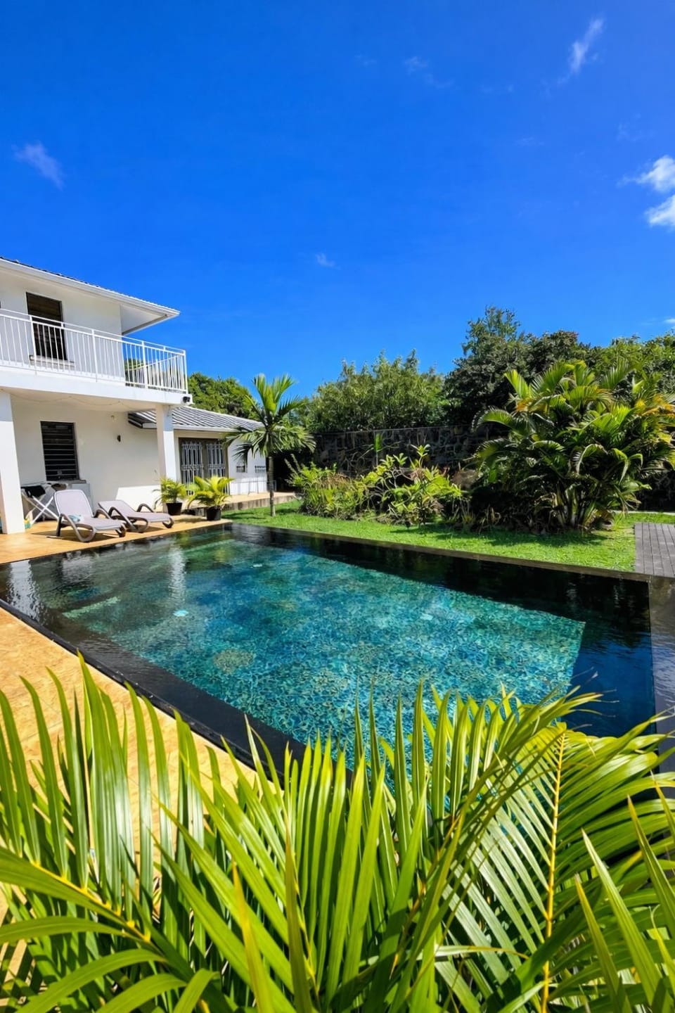 Garden, Balcony/Terrace, Pool view, sunbed