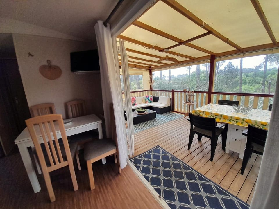 Maison mobilhome sans vis à vis au calme et en hauteur Campground/ 
RV Resort in Lege-Cap-Ferret
