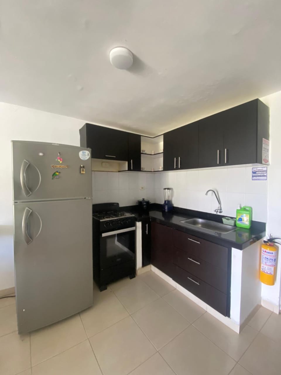 Kitchen or kitchenette, oven, stove
