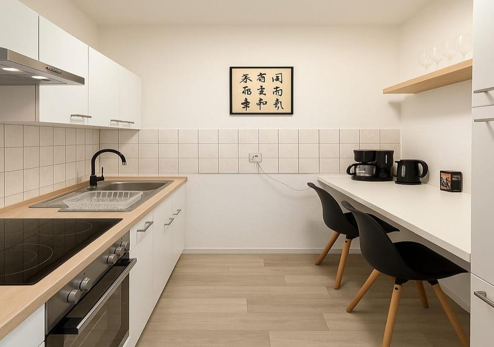 Ideal für Monteure. 3 Zimmer Apartment mit Küche, Waschmaschine, WiFi usw... . Apartment in Halle Saale