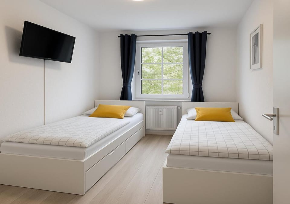 Ideal für Monteure. 3 Zimmer Apartment mit Küche, Waschmaschine, WiFi usw... . Apartment in Halle Saale