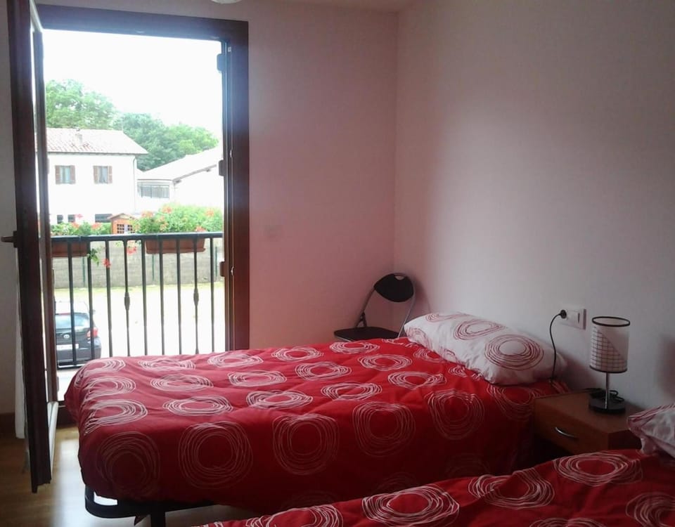 Property building, Living room, Bedroom