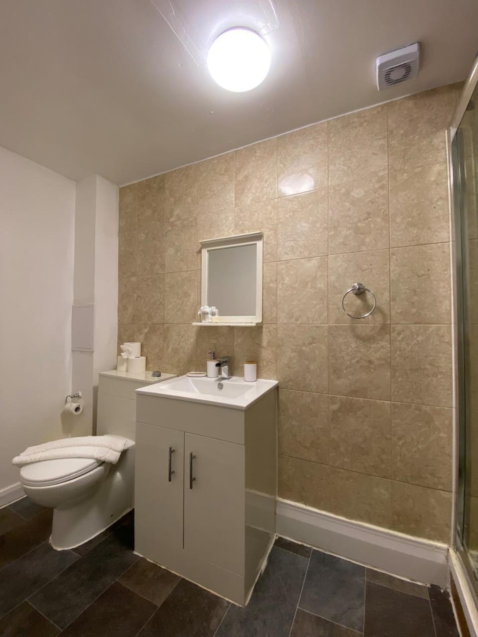 Shower, Toilet, Bathroom, towels