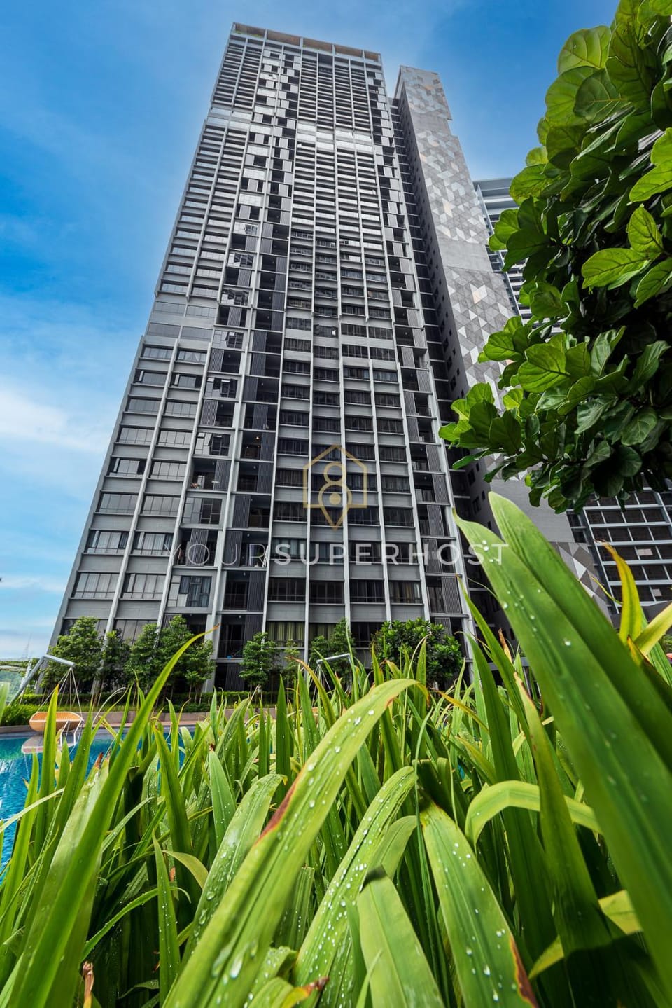 Property building, Pool view, Swimming pool