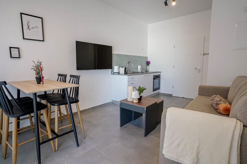 Living room, kitchen