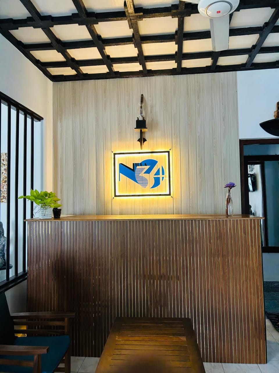 Property logo or sign, Seating area