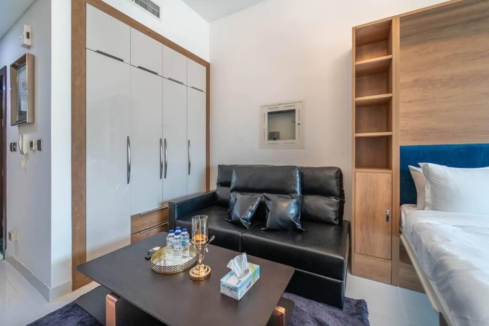 Bed, Living room, Seating area, wardrobe