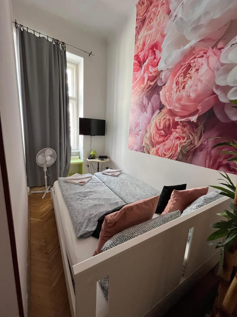 Bed, TV and multimedia, Photo of the whole room, Bedroom