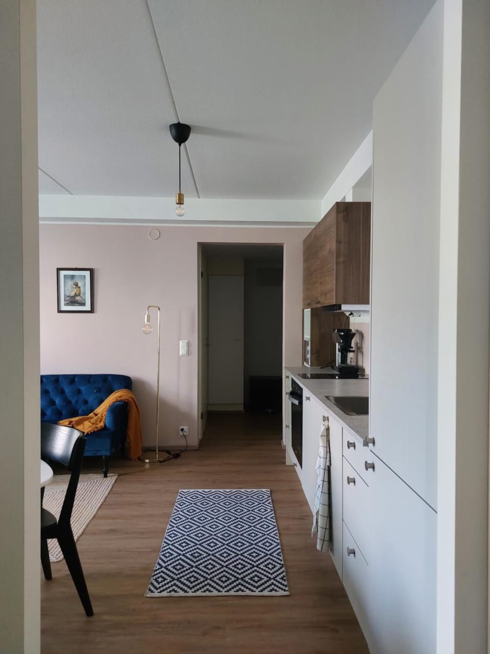 Bed, Kitchen or kitchenette, Living room, Photo of the whole room, Seating area, Dining area, Bedroom, oven, stove