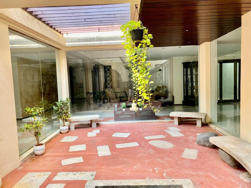 Patio, Day, Garden, Seating area, Garden view