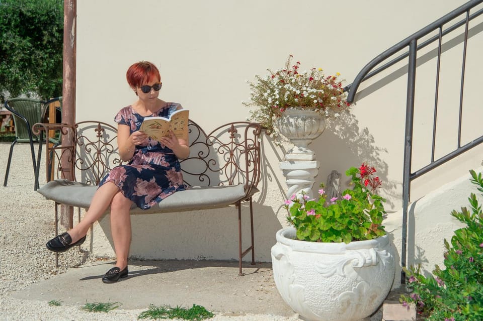 Spring, People, Garden, Seating area