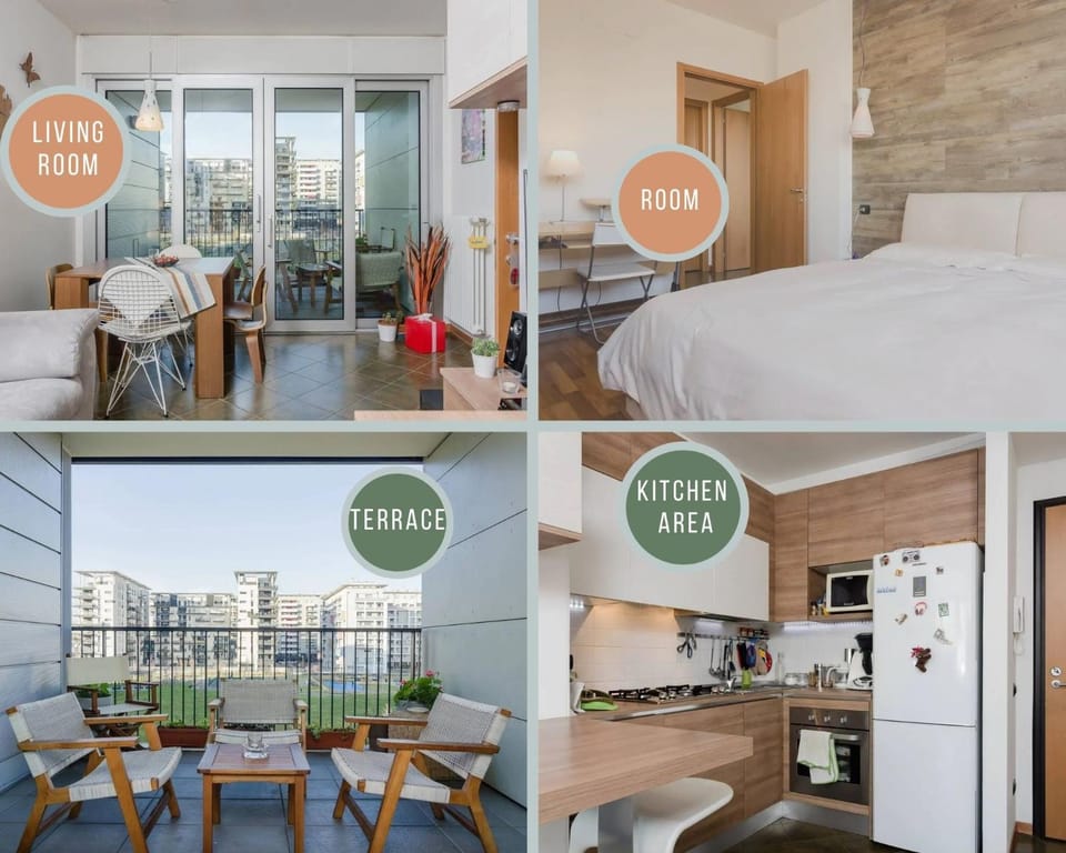Balcony/Terrace, Kitchen or kitchenette, Living room, Bedroom