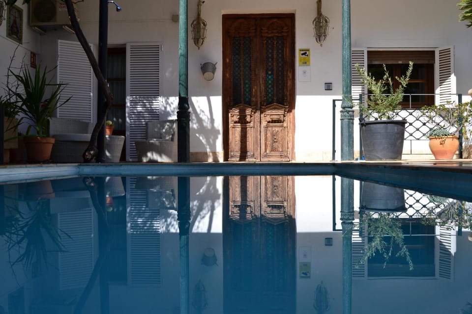 Property building, Patio, Day, Swimming pool