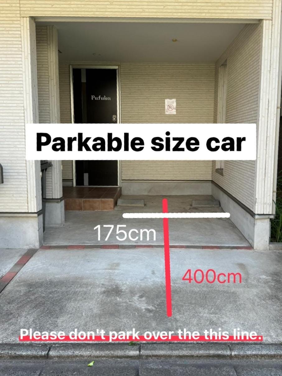 Property building, Text overlay, Parking