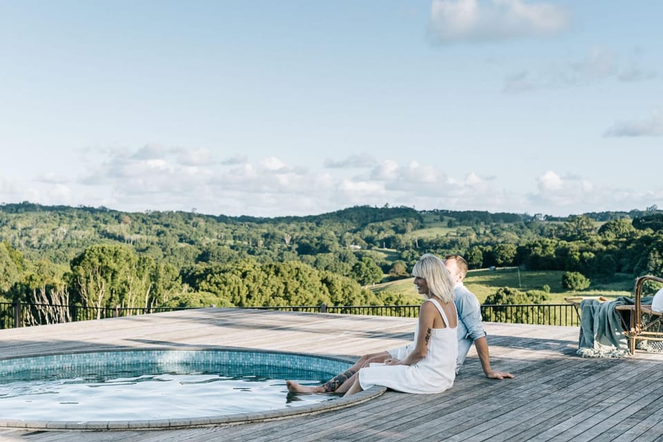 Patio, People, Natural landscape, View (from property/room), Balcony/Terrace, Guests, Mountain view, Pool view, Swimming pool