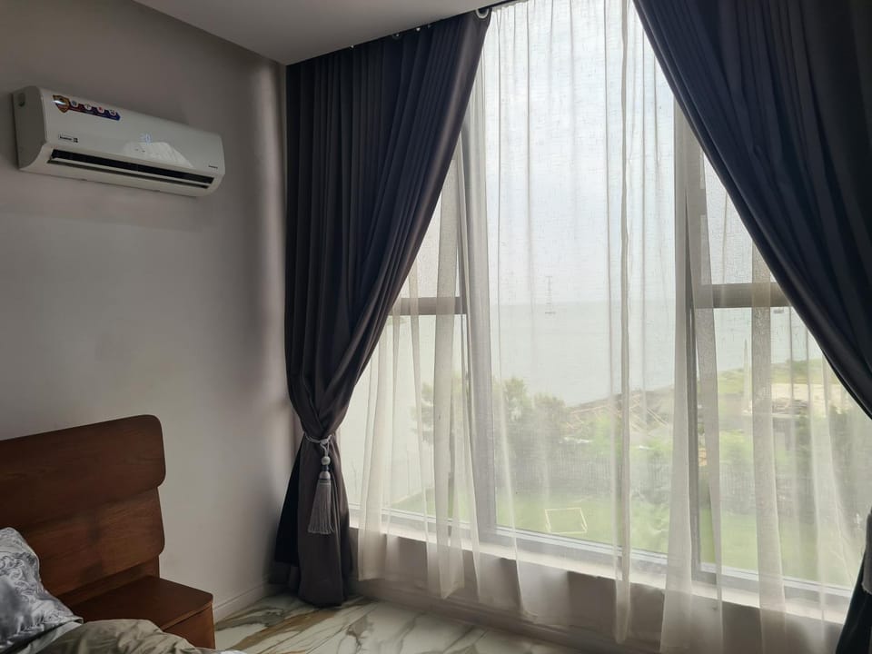 Bed, Bedroom, Sea view, air conditioner