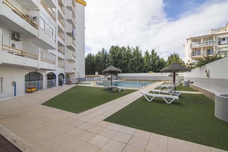 Property building, Living room, Swimming pool