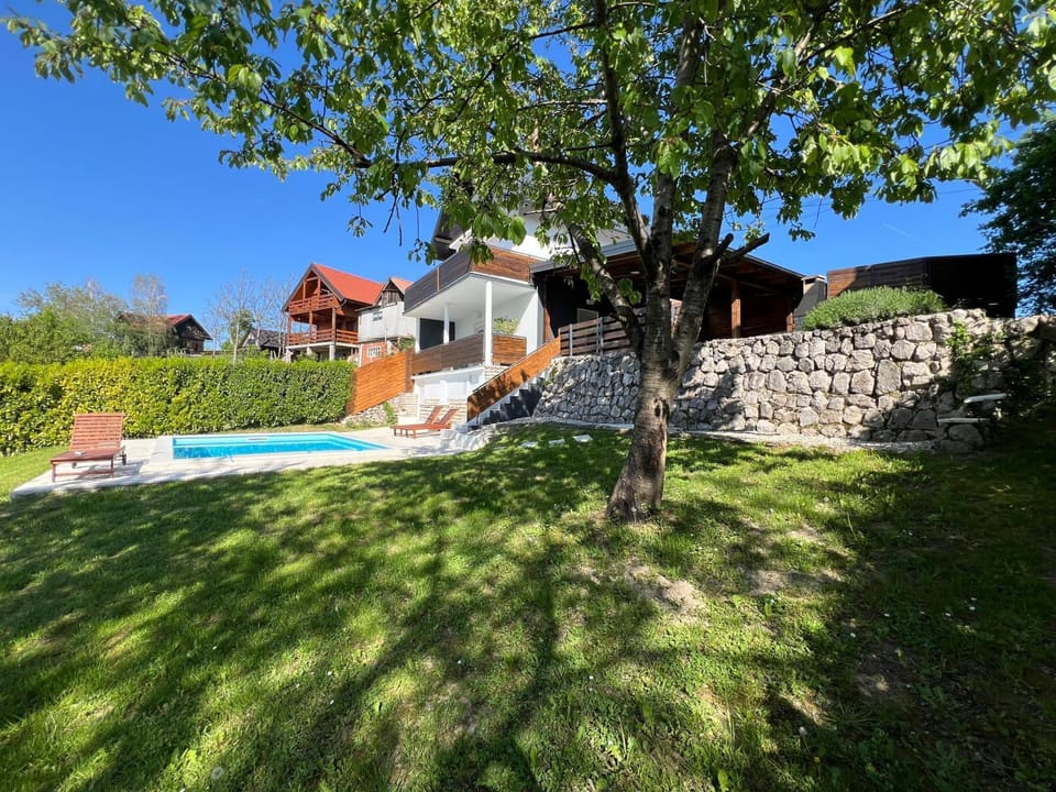 Property building, Patio, Swimming pool