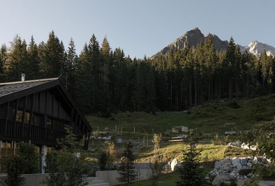 Property building, Spring, Natural landscape, Mountain view