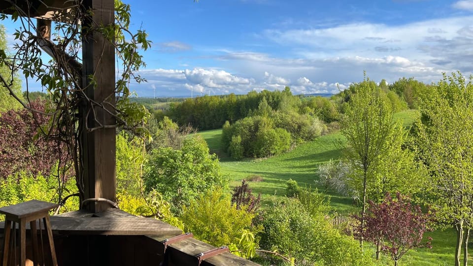 Spring, Day, Natural landscape, Garden, Garden view, Mountain view