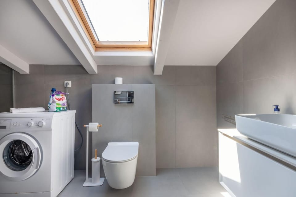 Toilet, Bathroom, washing machine