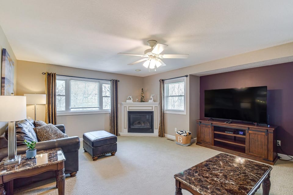 Rock Island Home w/ Private Yard & Fire Pit Table! House in Iowa
