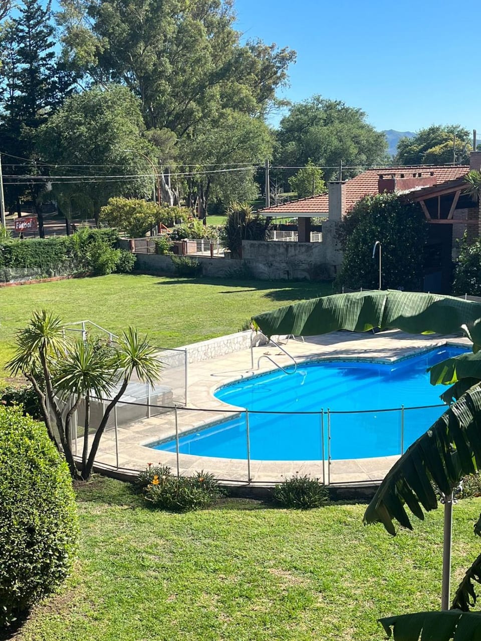 Natural landscape, Garden, Garden view, Pool view, Swimming pool