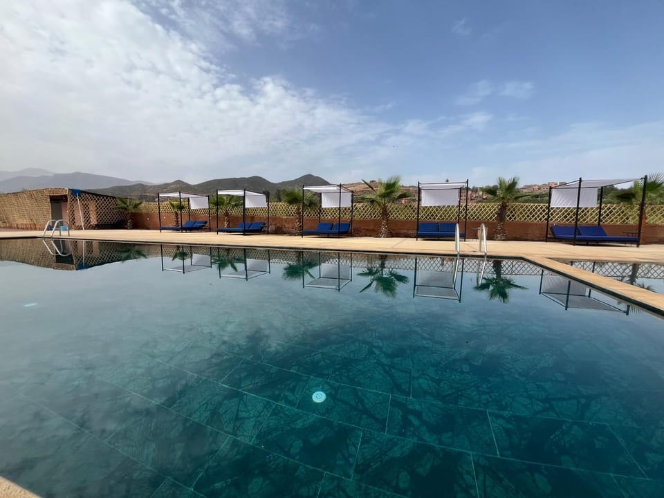 Natural landscape, Mountain view, Pool view, Swimming pool, Swimming pool, sunbed