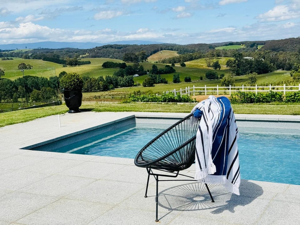 Natural landscape, Mountain view, Pool view, Swimming pool