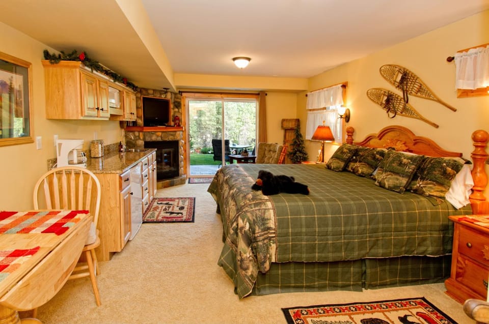 Bed, Kitchen or kitchenette, Photo of the whole room, Dining area