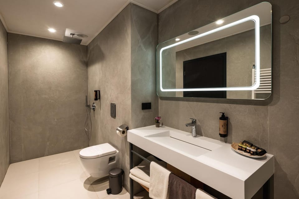 Shower, Toilet, Bathroom, towels