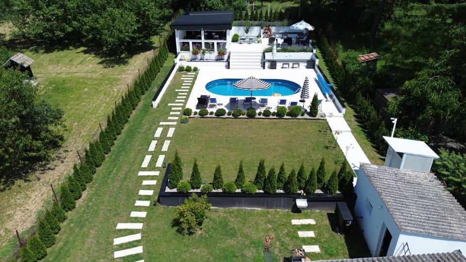 Bird's eye view, Garden, Pool view, Swimming pool