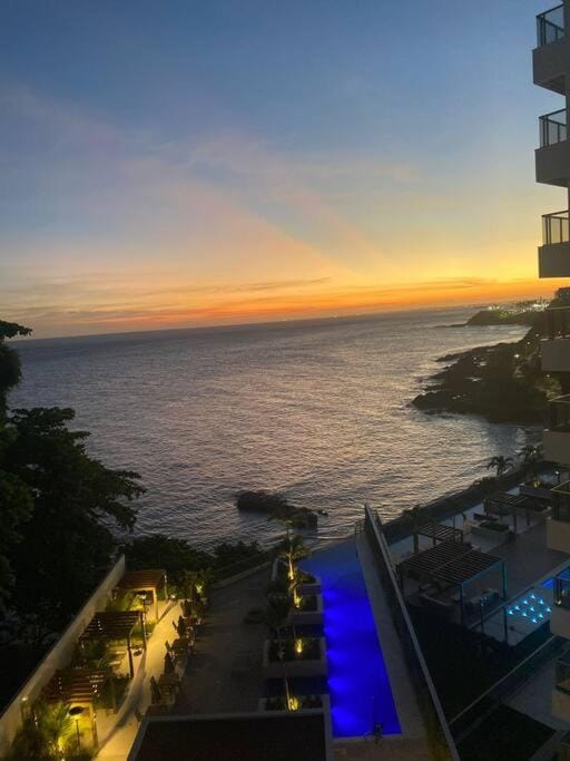 Natural landscape, Sea view, Swimming pool, Sunset