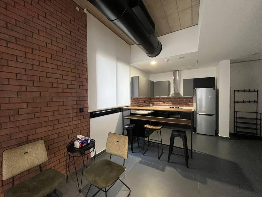 Kitchen or kitchenette, Living room