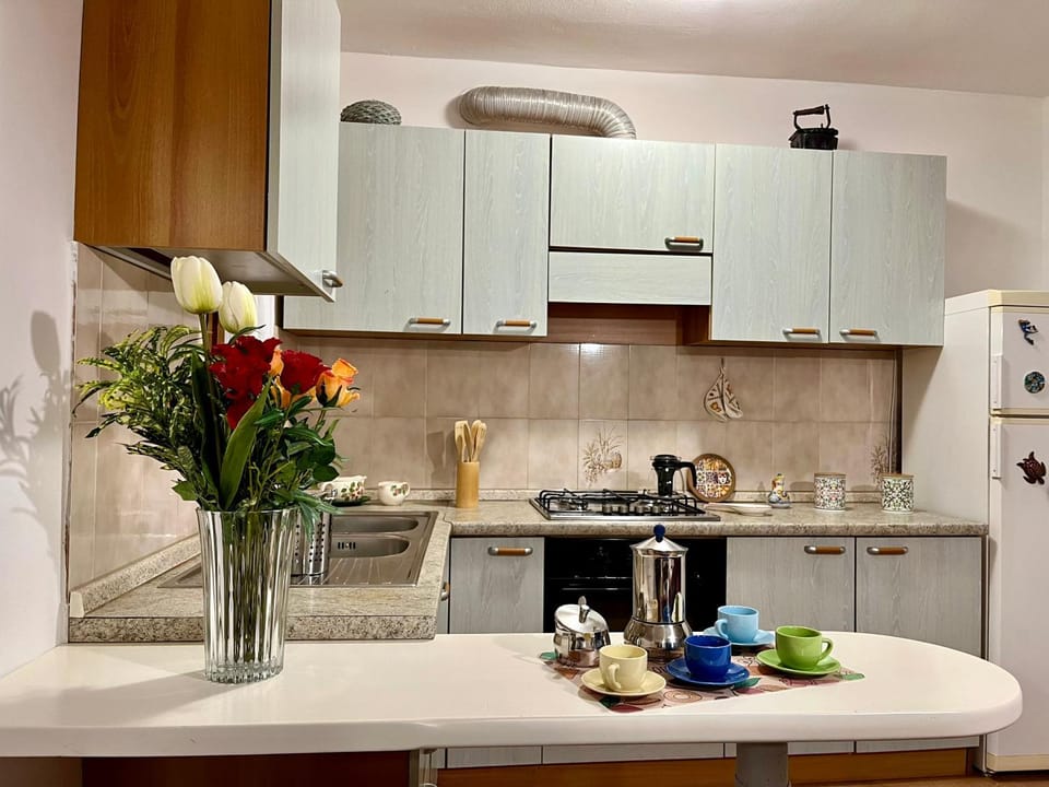 Coffee/tea facilities, Kitchen or kitchenette, stove