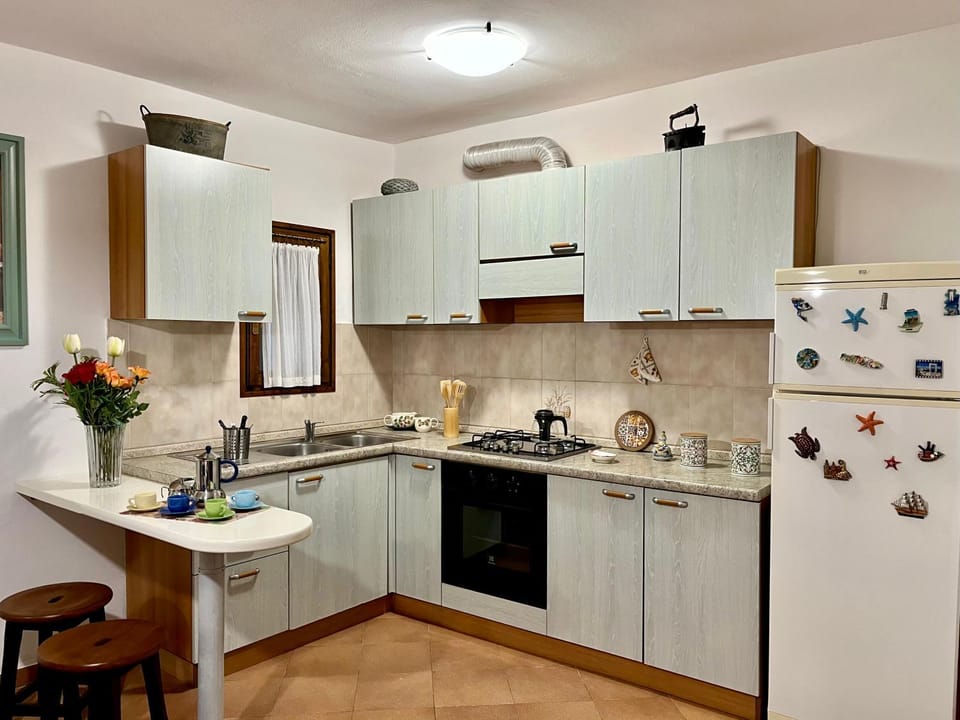 Kitchen or kitchenette, oven, stove