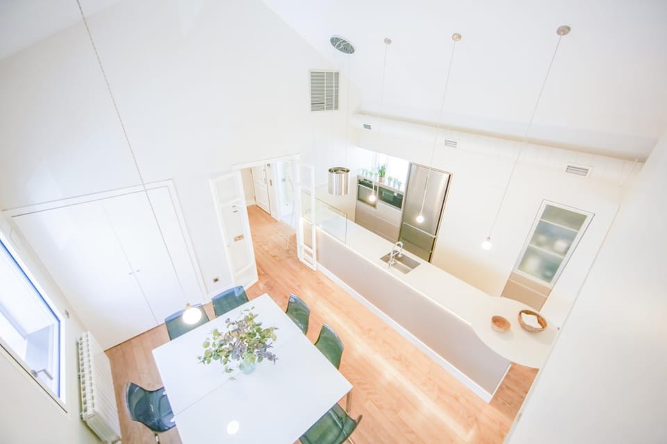 Kitchen or kitchenette, Living room