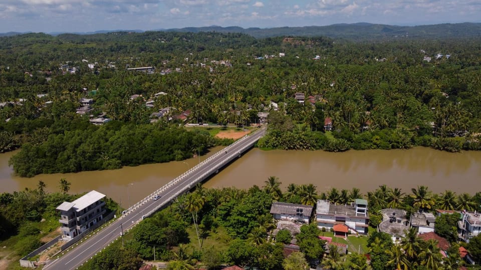 Property building, Natural landscape, Bird's eye view, River view