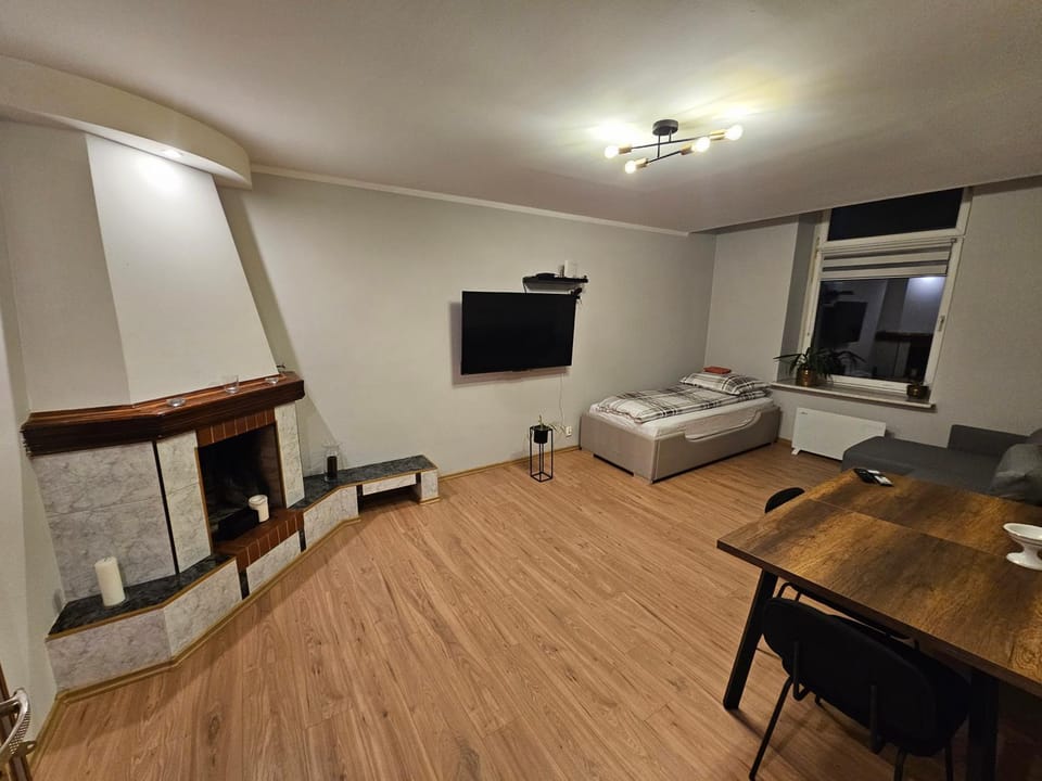 Bed, TV and multimedia, Living room, Photo of the whole room, Seating area, Evening entertainment