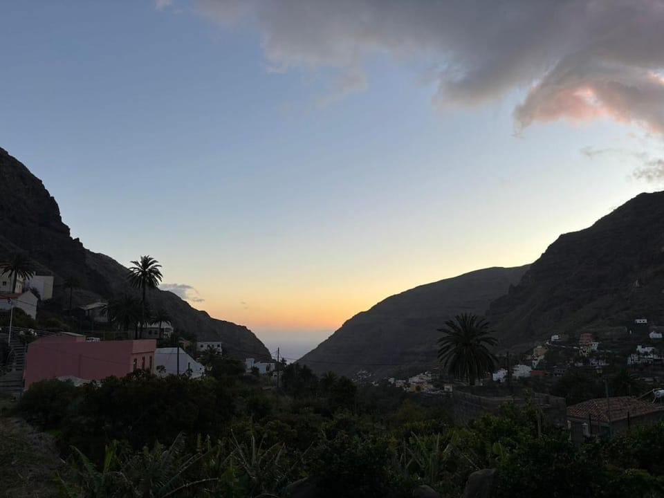 Natural landscape, Mountain view, Sunset