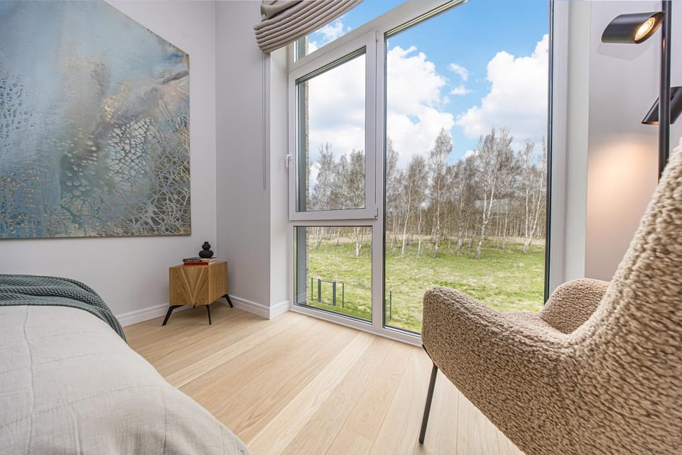 Bed, Natural landscape, Bedroom